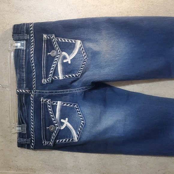 NWT Revolution by revolt women's sz 9x34 bootcut bluejeans - Picture 3 of 6